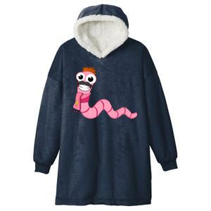 Worm With A Mustache James Tom Ariana Reality Hooded Wearable Blanket