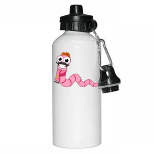 Worm With A Mustache James Tom Ariana Reality Aluminum Water Bottle