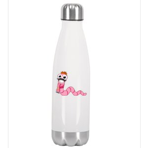 Worm With A Mustache James Tom Ariana Reality Stainless Steel Insulated Water Bottle