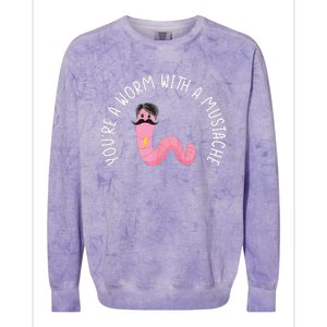 Worm With A Mustache James Tom Ariana Reality Funny Matching Colorblast Crewneck Sweatshirt