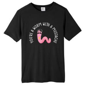 Worm With A Mustache James Tom Ariana Reality Funny Matching Tall Fusion ChromaSoft Performance T-Shirt