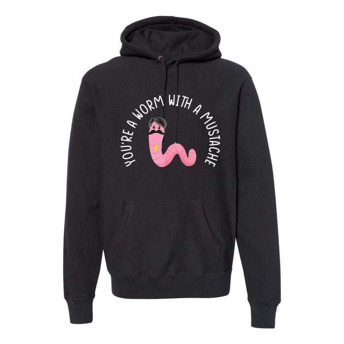 Worm With A Mustache James Tom Ariana Reality Funny Matching Premium Hoodie