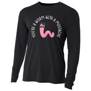 Worm With A Mustache James Tom Ariana Reality Funny Matching Cooling Performance Long Sleeve Crew