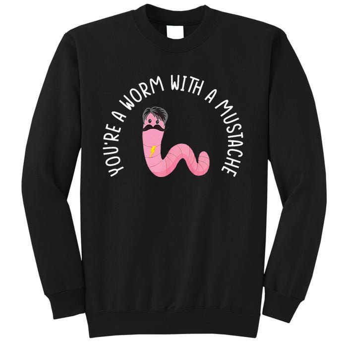 Worm With A Mustache James Tom Ariana Reality Funny Matching Tall Sweatshirt