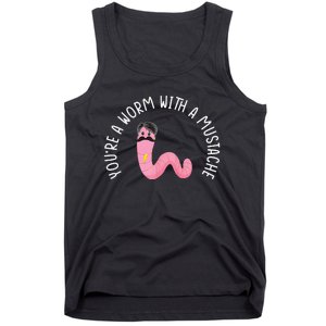 Worm With A Mustache James Tom Ariana Reality Funny Matching Tank Top