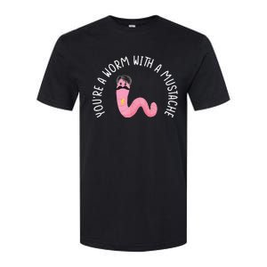 Worm With A Mustache James Tom Ariana Reality Funny Matching Softstyle CVC T-Shirt