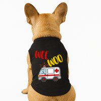 Wee Woo Ambulance Amr Funny Ems Emt Paramedic Gift Doggie Tank