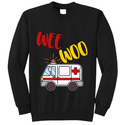 Wee Woo Ambulance Amr Funny Ems Emt Paramedic Gift Sweatshirt