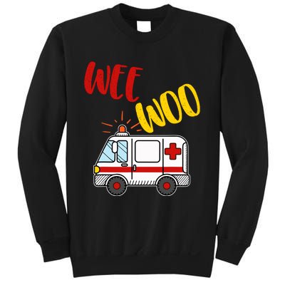 Wee Woo Ambulance Amr Funny Ems Emt Paramedic Gift Sweatshirt