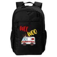 Wee Woo Ambulance Amr Funny Ems Emt Paramedic Gift Backpack