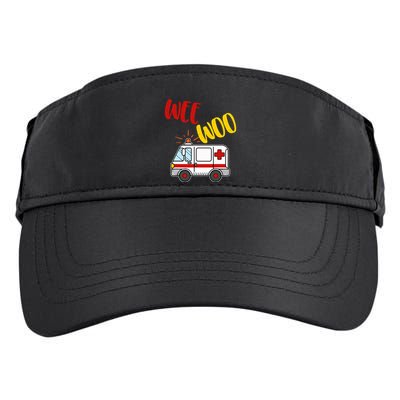 Wee Woo Ambulance Amr Funny Ems Emt Paramedic Gift Adult Drive Performance Visor