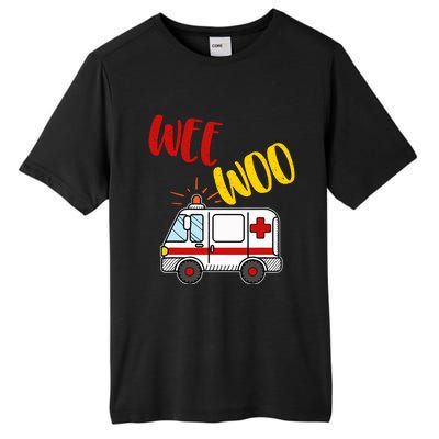 Wee Woo Ambulance Amr Funny Ems Emt Paramedic Gift Tall Fusion ChromaSoft Performance T-Shirt