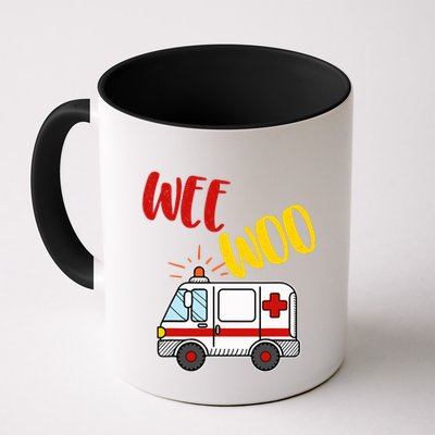 Wee Woo Ambulance Amr Funny Ems Emt Paramedic Gift Mug