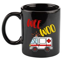 Wee Woo Ambulance Amr Funny Ems Emt Paramedic Gift 11oz C Handle Ceramic Mug