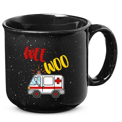 Wee Woo Ambulance Amr Funny Ems Emt Paramedic Gift 15oz Campfire Ceramic Mug