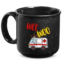 Wee Woo Ambulance Amr Funny Ems Emt Paramedic Gift 15oz Campfire Ceramic Mug