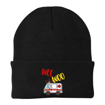 Wee Woo Ambulance Amr Funny Ems Emt Paramedic Gift Beanie