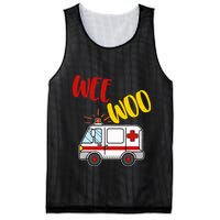Wee Woo Ambulance Amr Funny Ems Emt Paramedic Gift Mesh Reversible Basketball Jersey Tank