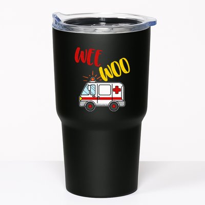 Wee Woo Ambulance Amr Funny Ems Emt Paramedic Gift Tumbler