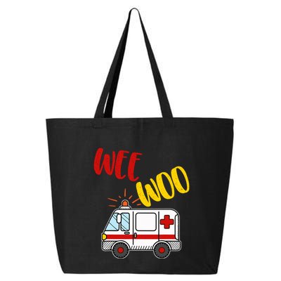 Wee Woo Ambulance Amr Funny Ems Emt Paramedic Gift 25L Jumbo Tote