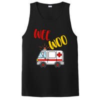 Wee Woo Ambulance Amr Funny Ems Emt Paramedic Gift PosiCharge Competitor Tank