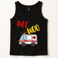 Wee Woo Ambulance Amr Funny Ems Emt Paramedic Gift Tank Top