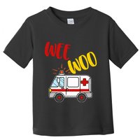 Wee Woo Ambulance Amr Funny Ems Emt Paramedic Gift Toddler T-Shirt