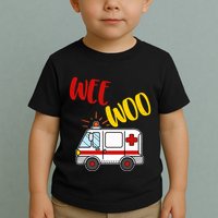 Wee Woo Ambulance Amr Funny Ems Emt Paramedic Gift Toddler T-Shirt