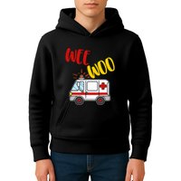 Wee Woo Ambulance Amr Funny Ems Emt Paramedic Gift Kids Hoodie