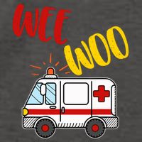 Wee Woo Ambulance Amr Funny Ems Emt Paramedic Gift Vector Backpack