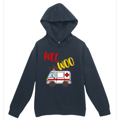 Wee Woo Ambulance Amr Funny Ems Emt Paramedic Gift Urban Pullover Hoodie