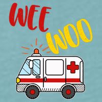 Wee Woo Ambulance Amr Funny Ems Emt Paramedic Gift Sueded Cloud Jersey T-Shirt