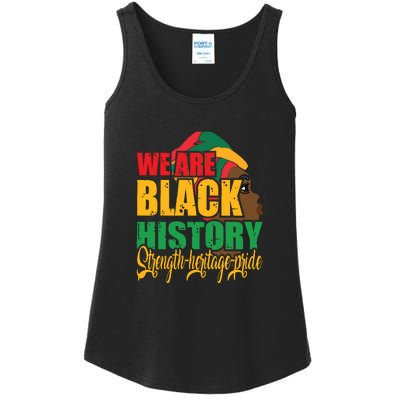 Womens We Are Black History Strength Heritage Pride Ladies Essential Tank