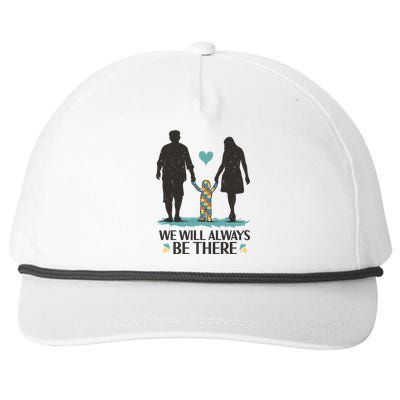 We Will Always Be There Autism Parent Snapback Five-Panel Rope Hat