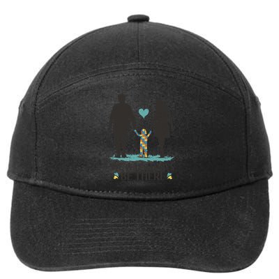 We Will Always Be There Autism Parent 7-Panel Snapback Hat