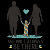 We Will Always Be There Autism Parent Pom Pom 12in Knit Beanie