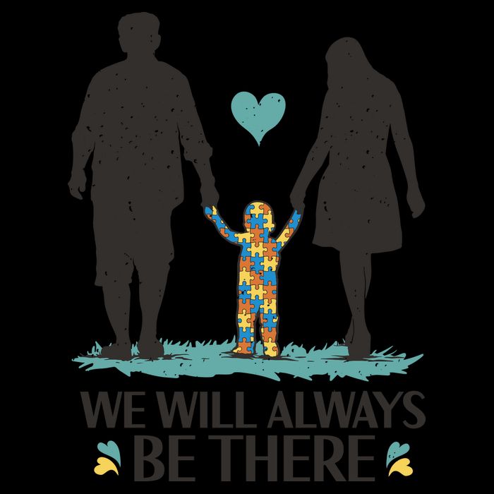 We Will Always Be There Autism Parent Pom Pom 12in Knit Beanie