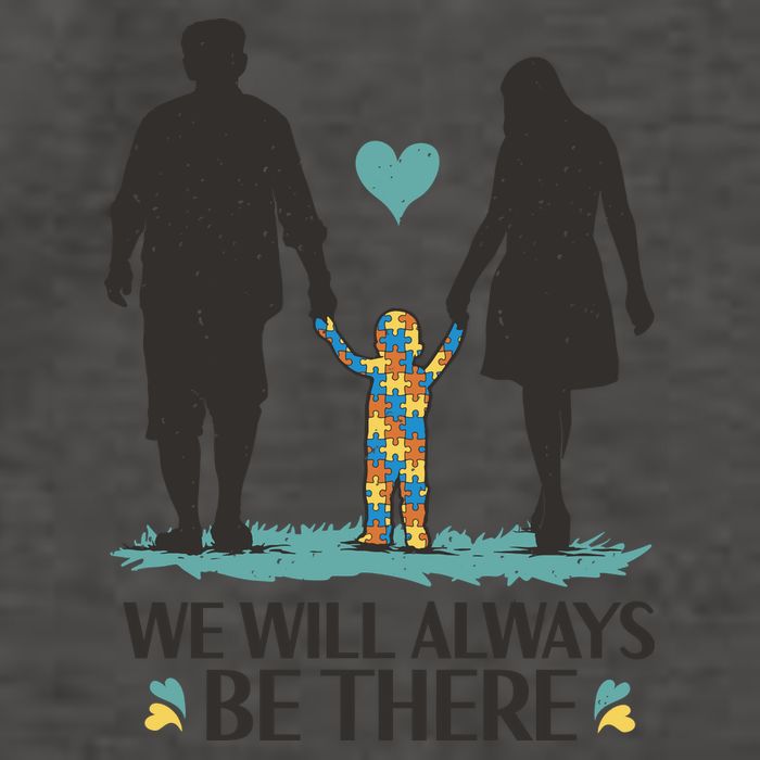 We Will Always Be There Autism Parent Vector Backpack