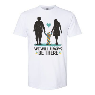 We Will Always Be There Autism Parent Softstyle® CVC T-Shirt