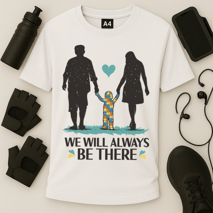 We Will Always Be There Autism Parent Performance Shirt