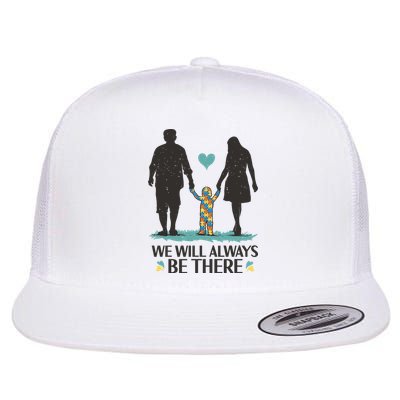 We Will Always Be There Autism Parent Flatbill Hat