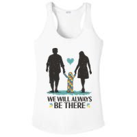 We Will Always Be There Autism Parent Ladies PosiCharge Competitor Racerback Tank