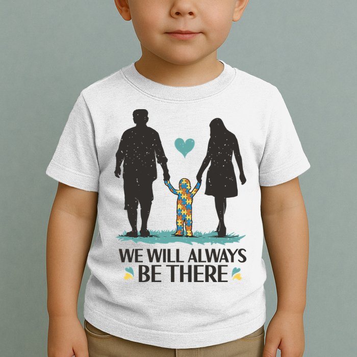 We Will Always Be There Autism Parent Toddler T-Shirt
