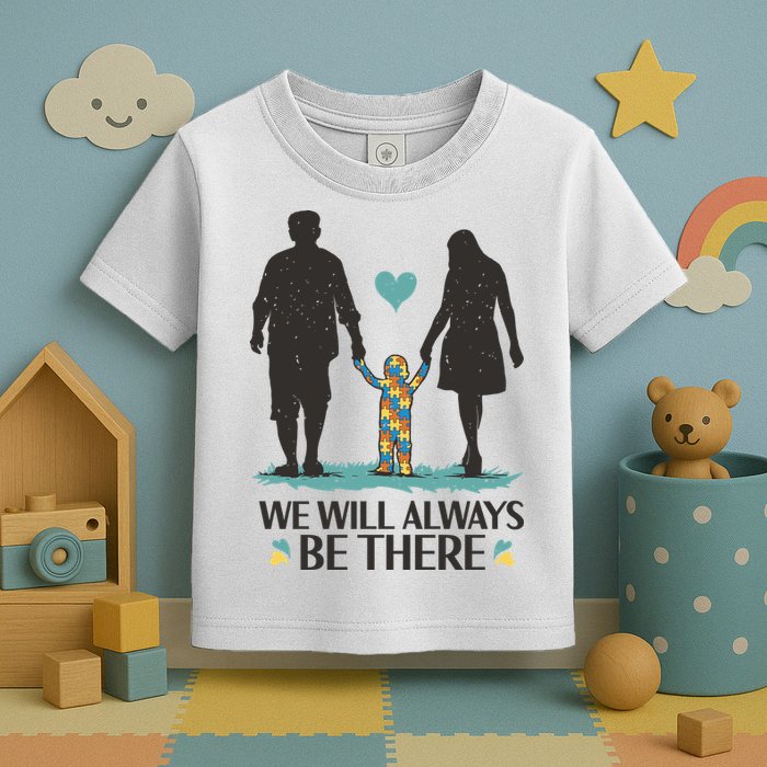 We Will Always Be There Autism Parent Toddler T-Shirt