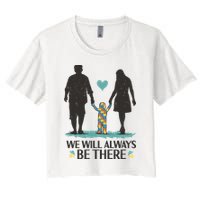 We Will Always Be There Autism Parent Crop Top