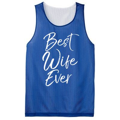 Wo Wedding Anniversary Gift From New Husband Best Wife Ever Gift Mesh Reversible Basketball Jersey Tank