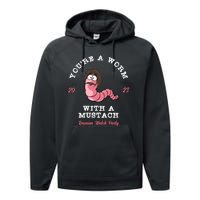 Worm With A Mustache James Tom Ariana Reality Performance Fleece Hoodie