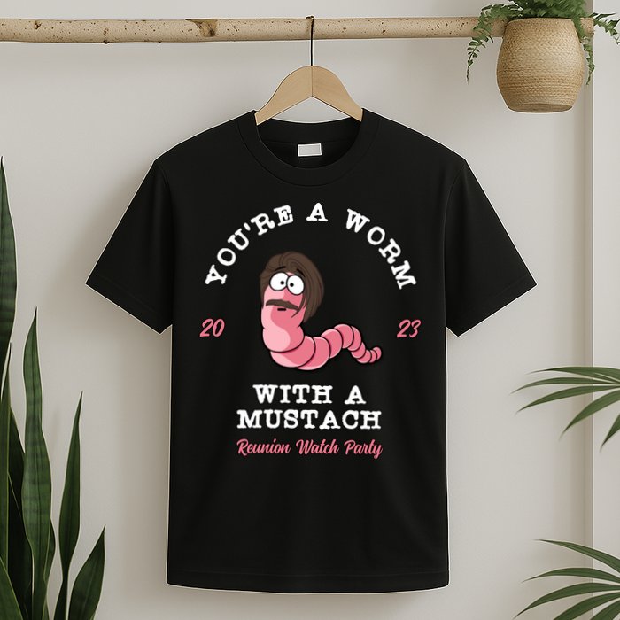 Worm With A Mustache James Tom Ariana Reality T-Shirt