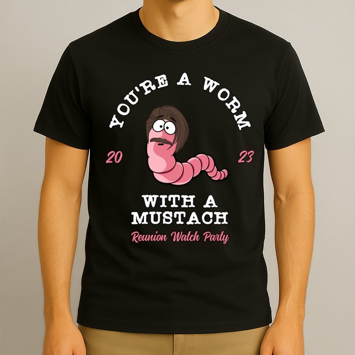 Worm With A Mustache James Tom Ariana Reality T-Shirt