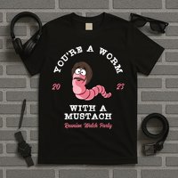 Worm With A Mustache James Tom Ariana Reality T-Shirt